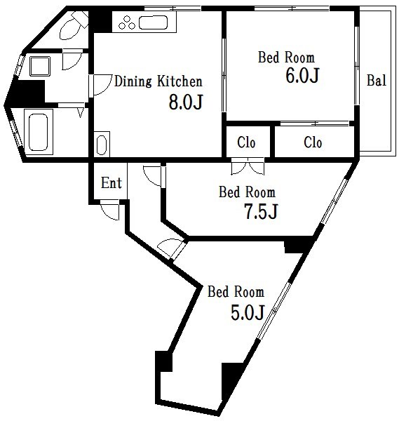 向島東田ビル 201号室 間取り