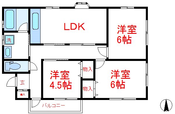 貸家82  間取り図