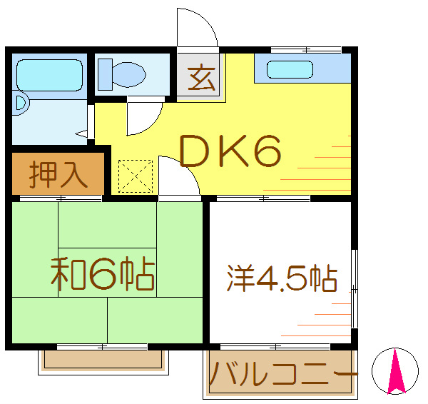 ハープコーポシシド 間取り図