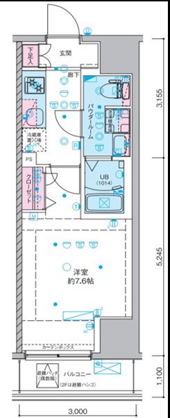 ジェノヴィア南砂町スカイガーデン 間取り図