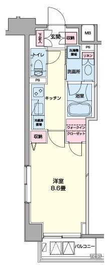 プライムアーバン日本橋浜町   間取り