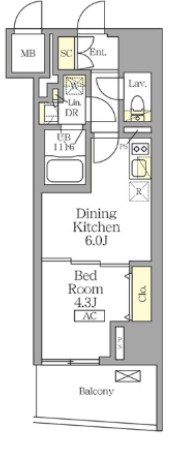 テラス北千住 間取り図