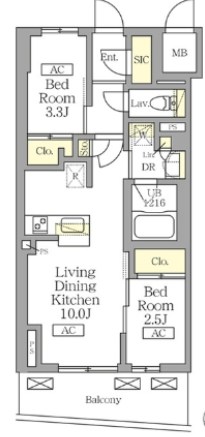 テラス北千住 間取り図