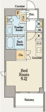 クレストコート木場 間取り図