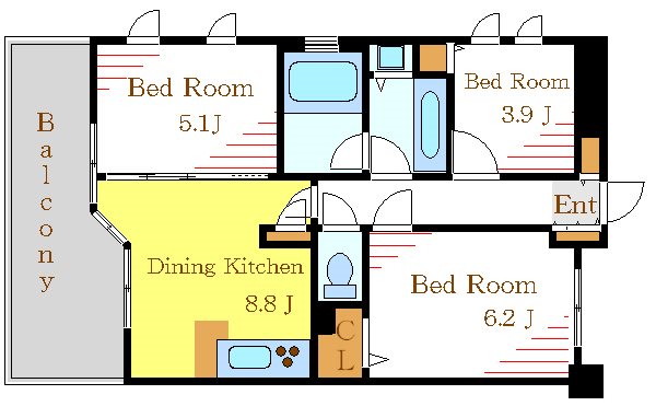 ラナイタウンルネッサンスプラザハウス 間取り