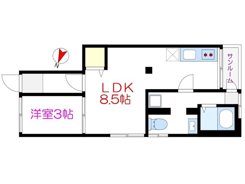 ネイビーフィールド 間取り図