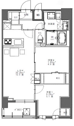 S‐RESIDENCE北千住reiz  間取り図