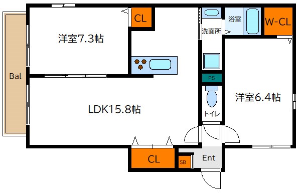 ウィステリア篠崎 間取り図