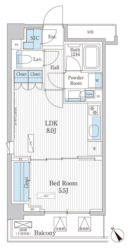 パークアクシス門前仲町テラス 間取り