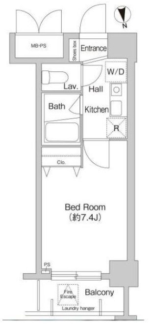プライムアーバン葛西 402号室 間取り