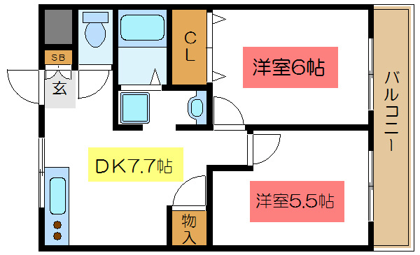 サンパレス松島 間取り