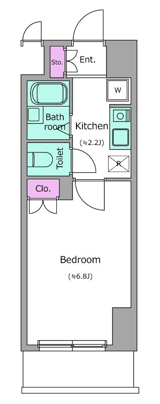 レジディア木場  間取り