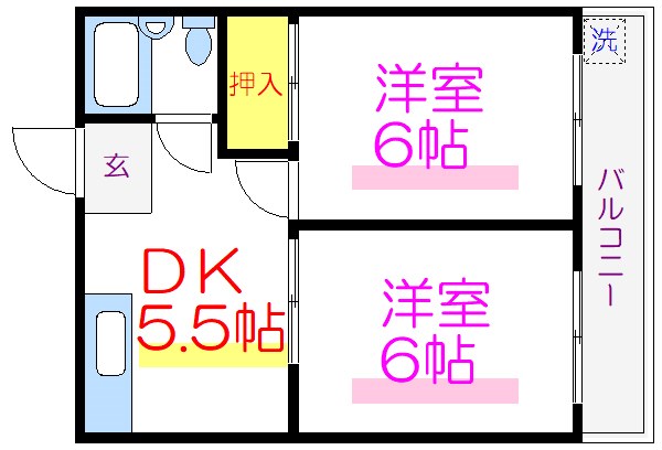 マンション麻衣  間取り