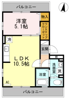 パーチェメゾン明日香 間取り図