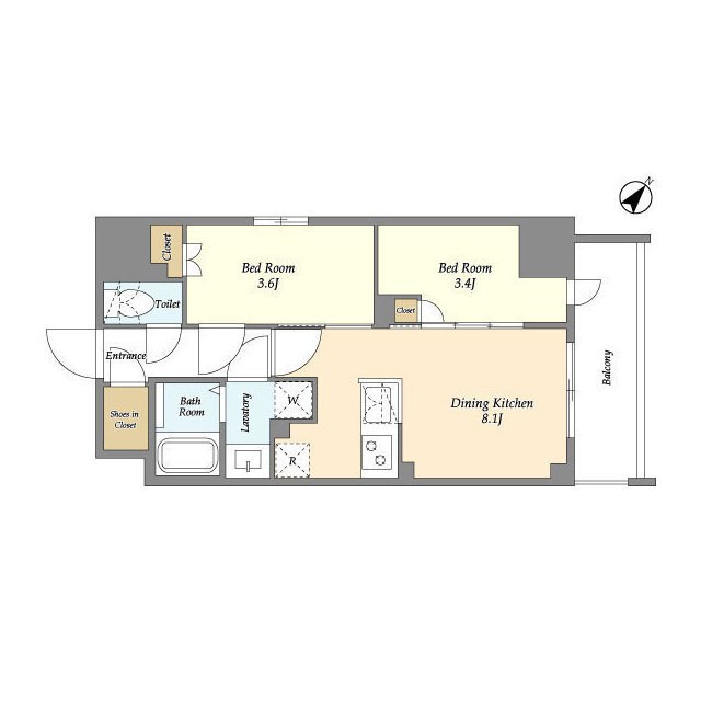 Augusta　Residence　新小岩 間取り