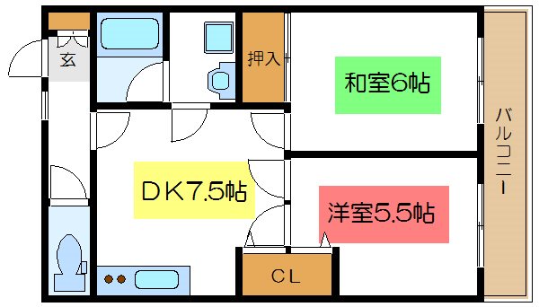 イーストヴィレッジ 間取り図