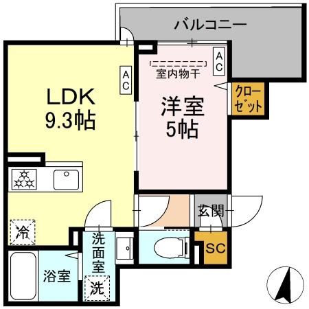 セレスティア大島 間取り図