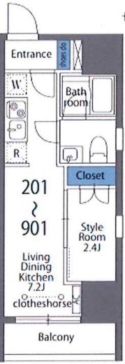 ROXIS日暮里 間取り