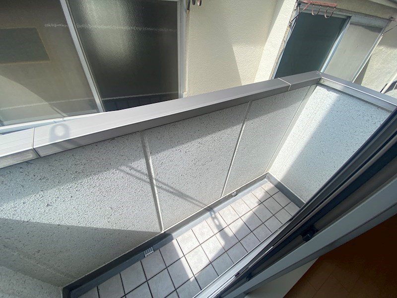 ホワイト スクエア ベランダ