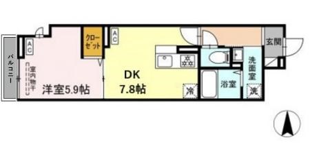 ルリアン千住緑町 間取り図