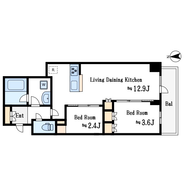 グランカーサ船堀Ⅰ 間取り図