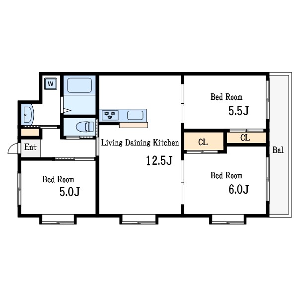 グリーンハウス下鎌田 間取り図