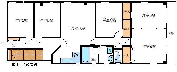大島レジデンス 間取り図