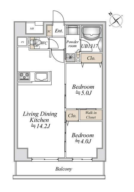 リアナアートパーク西葛西 間取り