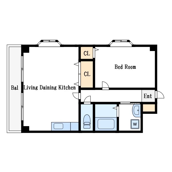 ＴＯＭＩ大塚 407号室 間取り