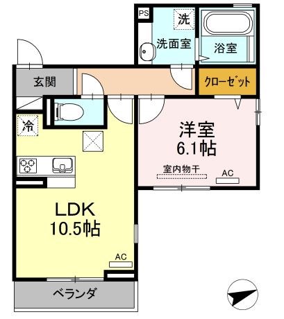 クリア南砂   間取り図