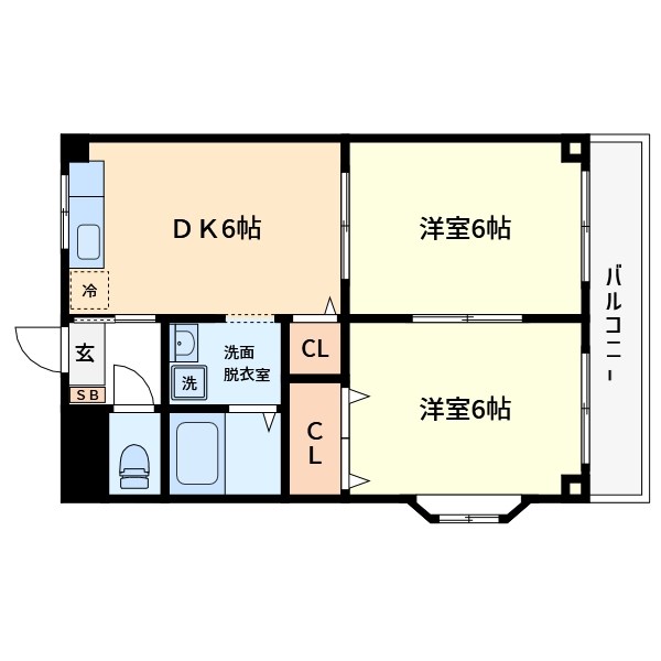 スイートハイツ 間取り図