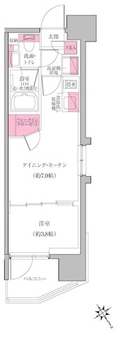 レジディア門前仲町プレイス  間取り図