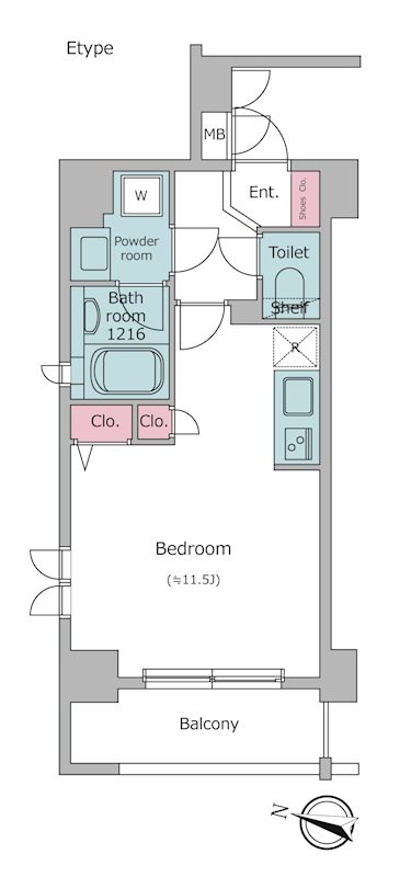 レジディア神田東  間取り図