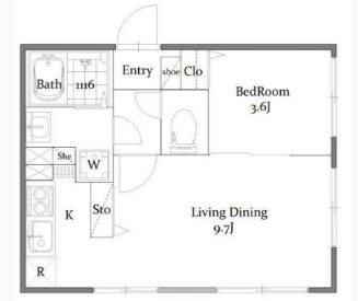 Aster日暮里 間取り