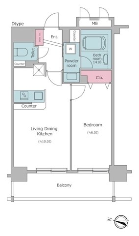 レジディア神田東  間取り図