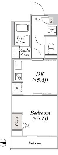 LUMIEC　un　TOYOCHO（ルミークアン東陽町）  間取り