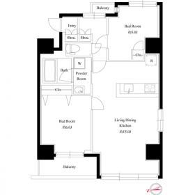 アズールコート町屋パサージュ  間取り