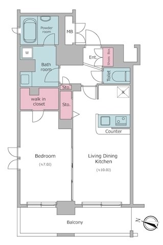 レジディア神田東  間取り図