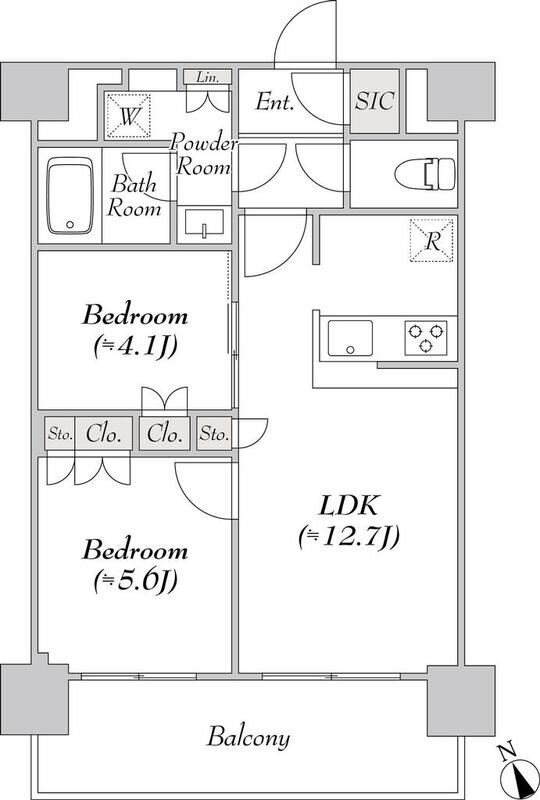 ウエリスアーバン水天宮前  間取り