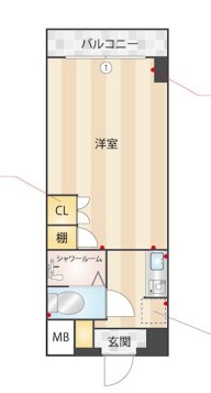 ニューガイアリルーム葛西駅南No,20 305号室 間取り
