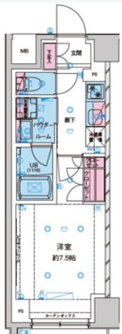 GENOVIA西新井 210号室 間取り