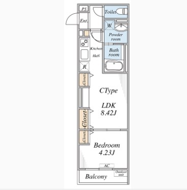 （仮称）リブリ・足立区西新井本町  105号室 間取り