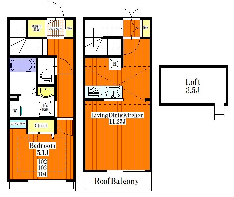 カーサ　セレステ 間取り図