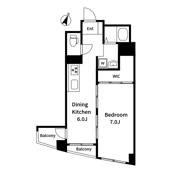 八広スカイハイツ 間取り図