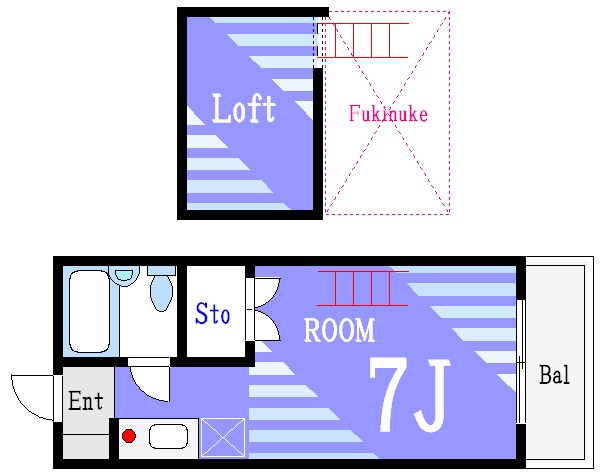 グリーンモア 101号室 間取り