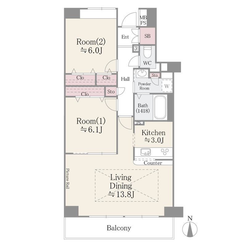 メゾン・シャルム 間取り