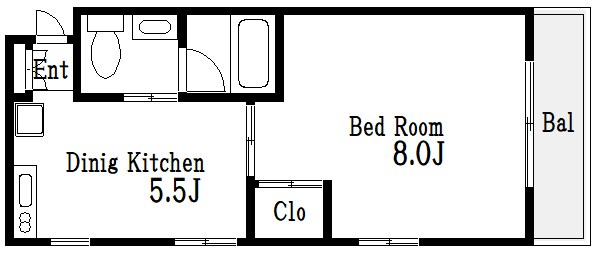 エスト東向島 間取り図