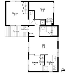 ROJI　COURT　MOTOKI 間取り図