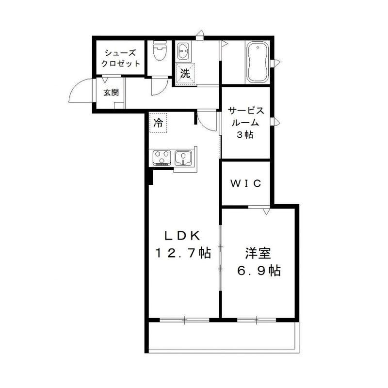 パステル・リオン 101号室 間取り