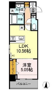 ポラリス菊川  間取り図